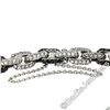 Image 6 : 18kt White Gold 8.33 ctw Round White and Black Diamond Cable Link Bracelet