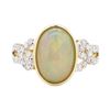 Image 2 : 2.44 ctw Opal and Diamond Ring - 14KT Yellow Gold