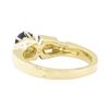 Image 3 : 1.40 ctw Blue Sapphire And Diamond Ring - 14KT Yellow Gold