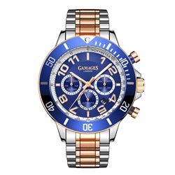 GAMAGES OF LONDON Limited Edition Hand Assembled Race Timer Automatic Two Tone