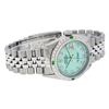 Image 4 : Rolex Mens Stainless Steel Green Mother Of Pearl Diamond Datejust Wristwatch