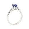 Image 4 : 1.56 ctw Sapphire and Diamond Ring - 18KT White Gold