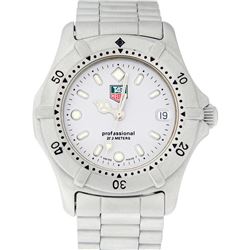 Tag Heuer Unisex Midsize Stainless Steel Grey Dial 34mm Professional Series Wris