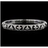 Image 1 : 18KT White Gold 1.67 ctw Diamond Bangle Bracelet