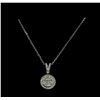 Image 1 : 0.79 ctw Diamond Necklace - 14KT White Gold