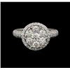 Image 2 : 14KT White Gold 1.35 ctw Diamond Ring
