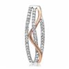 Image 1 : 18k White/rose Gold 0.22CTW Diamond Pendant, (I1/H)