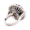 Image 3 : 10.96 ctw Sapphire and Diamond Ring - 14KT White Gold