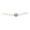 Image 3 : 0.33 ctw Diamond and South Sea Pearl Necklace - 14KT White Gold