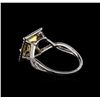 Image 3 : 14KT White Gold 1.60 ctw Diamond Ring