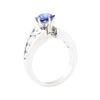 Image 4 : 2.55 ctw Sapphire And Diamond Ring - 14KT White Gold