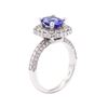 Image 4 : 2.44 ctw Sapphire And Diamond Ring - 14KT White Gold