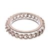Image 5 : Chanel Silver CC Chain Clear Lucite Bangle Bracelet