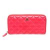 Image 1 : Chanel Pink Quilted Lambskin Leather Zippy Wallet