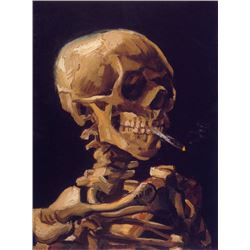 Van Gogh - Skull With A Burning Cigarette