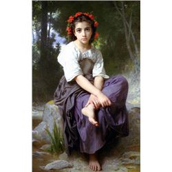 William Bouguereau - At the Edge of the Brook 2