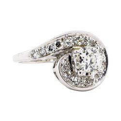 1.11 ctw Diamond Ring - 14KT White Gold