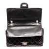 Image 4 : Chanel Black Patent Leather Reissue Jumbo Flap