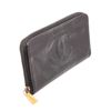 Image 2 : Chanel Black Caviar Leather Timeless Zippy Wallet