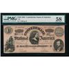 Image 1 : 1864 $100 Confederate States of America Note PMG 58