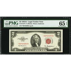 1953A $2 Legal Tender STAR Note PMG 65EPQ