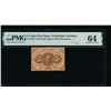 Image 1 : 5 Cent First Issue Fractional Note PMG 64