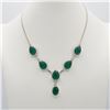 Image 3 : Lab Created Stunning 4 Piece Tsavorite Garnet Jewelry Set