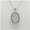 Image 3 : Lab Created PRETTY 30.5 CT NATURAL ROSE QUARTZ PENDANT