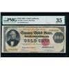 Image 1 : 1882 $100 Gold Certificate PMG 35