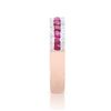 Image 3 : 14KT Rose Gold 0.46ctw Ruby and Diamond Ring