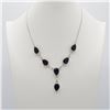 Image 3 : Lab Created Outstanding 4 Piece Black Spinel Jewelry Set