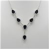 Image 5 : Lab Created Outstanding 4 Piece Black Spinel Jewelry Set