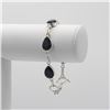 Image 7 : Lab Created Outstanding 4 Piece Black Spinel Jewelry Set