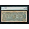 Image 2 : 1864 $100 Confederate States of America Note PMG 63