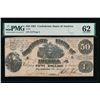 Image 1 : 1861 $50 Confederate States of America Note PMG 62