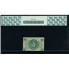 Image 2 : 3 Cent Third Issue Fractional Note PCGS 45
