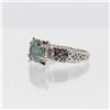 Image 2 : Lab Created 3.80ct Mint Green Diamond Ring