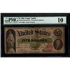 Image 1 : 1862 $5 Legal Tender Note PMG 10