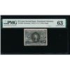 Image 1 : 25 Cent Second Issue Fractional Note PMG 63