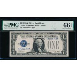 1928A $1 Silver Certificate PMG 66EPQ