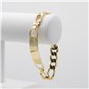 Image 1 : Sharp 26 Gram 14 Kt Gold Plated Figaro Bracelet