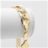 Image 4 : Sharp 26 Gram 14 Kt Gold Plated Figaro Bracelet