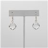 Image 7 : Lab Created Sparkling 4 Piece White Topaz Jewelry Set