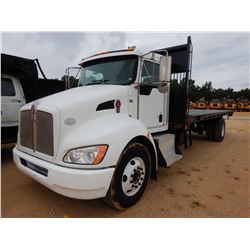2009 KENWORTH T370 Flatbed Dump Truck