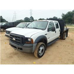 2007 FORD F550 Flatbed Truck