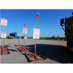 METAL SIGNS W/ SKIDS Shop Equipment