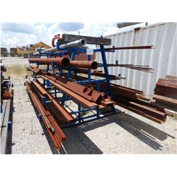METAL RACK W/ MISC METAL Shop Equipment