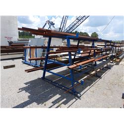 METAL RACK W/ MISC METAL Shop Equipment