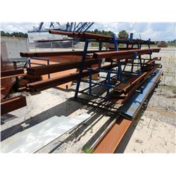 METAL RACK W/ MISC METAL Shop Equipment