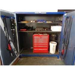 STRONGHOLD  STORAGE CABINET W/ WELDING TOOLS Shop Equipment